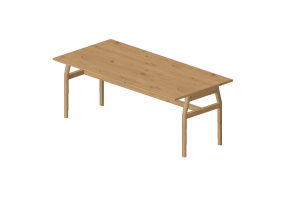 3D Tisch - Tisch aus Holz - Nordic Care - Enok 802