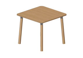 Mesas 3D - Mesa de madera - Nordic Care - Knop 930