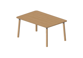 Mesas 3D - Mesa de madera - Nordic Care - Knop 934