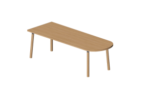 Tables 3D - Table en bois - Nordic Care - Knop 936
