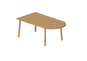 Mesas 3D - Mesa de madera - Nordic Care - Knop 940