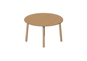3D Tisch - Tisch aus Holz - Nordic Care - Knop 942