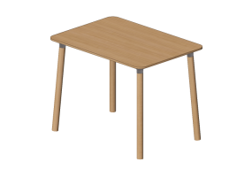 Mesas 3D - Mesa de madera - Nordic Care - Knop 944