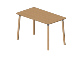 Tables 3D - Table en bois - Nordic Care - Knop 944