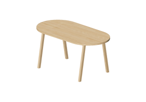 Mesas 3D - Mesa de madera - Nordic Care - Niva 600