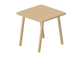 Tavoli 3D - Tavolino in legno - Nordic Care - Niva 604