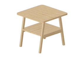 Tables 3D - Petite table en bois - Nordic Care - Niva 604-2