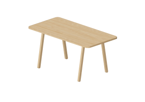 3D Tables - Wooden coffee table - Nordic Care - Niva 605