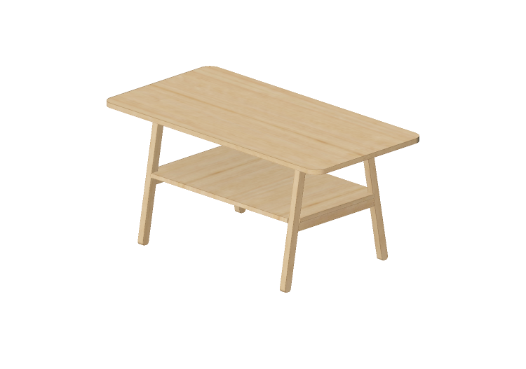 3D Tisch - Couchtisch aus Holz - Nordic Care - Niva 605-2 -... 3D Tisch - Couchtisch aus Holz - Nordic Care - Niva 605-2 -...