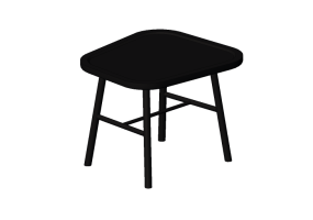 Tables 3D - Petite table en bois laqu&eacute; - Nordic Care - Sture 694