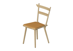 Sillas 3D - Silla de madera - Nordic Care - Alva 072