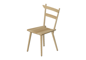 Chaises 3D - Chaise en bois - Nordic Care - Alva 074