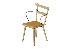 Sedie 3D - Sedia in legno - Nordic Care - Alva 172