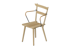 3D St&uuml;hle - Stuhl aus Holz - Nordic Care - Alva 174