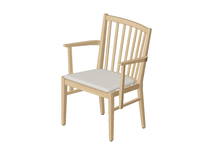 Cadeira 3D - Cadeira de madeira - Nordic Care - Ellinor... Cadeira 3D - Cadeira de madeira - Nordic Care - Ellinor...