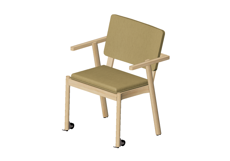 Cadeira 3D - Cadeira de madeira - Nordic Care - Jackie 1132... Cadeira 3D - Cadeira de madeira - Nordic Care - Jackie 1132...