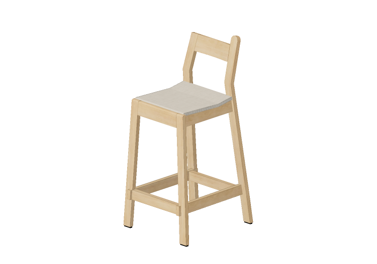 Cadeira 3D - Banqueta de madeira - Nordic Care - Rialto 438... Cadeira 3D - Banqueta de madeira - Nordic Care - Rialto 438...