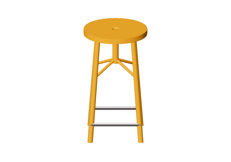 3D Chairs - Stool in lacquered wood - Nordic Care - Sputnik... 3D Chairs - Stool in lacquered wood - Nordic Care - Sputnik...