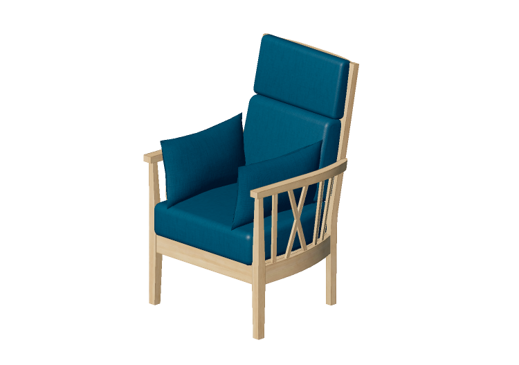 Poltronas y Sofás 3D - Sillón de tela - Nordic Care - Elin... Poltronas y Sofás 3D - Sillón de tela - Nordic Care - Elin...