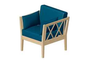 3D Sessel und Sofas - Sessel aus Stoff - Nordic Care - Elin 357
