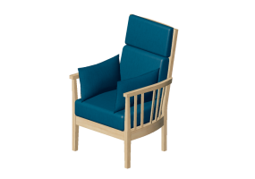 3D Sessel und Sofas - Sessel aus Stoff - Nordic Care - Ellinor 366