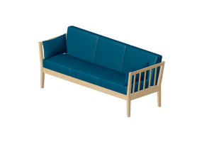 3D Sessel und Sofas - Sofa aus Stoff - Nordic Care - Ellinor 369