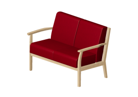 3D Sessel und Sofas - Sofa aus Stoff - Nordic Care - Freja 336