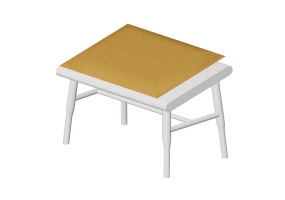3D Sessel und Sofas - Pouf aus lackiertem Holz - Nordic Care - Kurbits 326