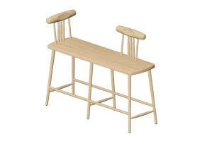 Divans 3D - Banc en bois - Nordic Care - Linnea 331
