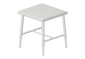 3D Sessel und Sofas - Pouf aus lackiertem Holz - Nordic Care - Kurbits 625