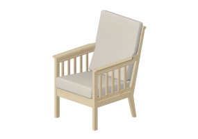 Divans 3D - Fauteuil en tissu - Nordic Care - Rib 571-1