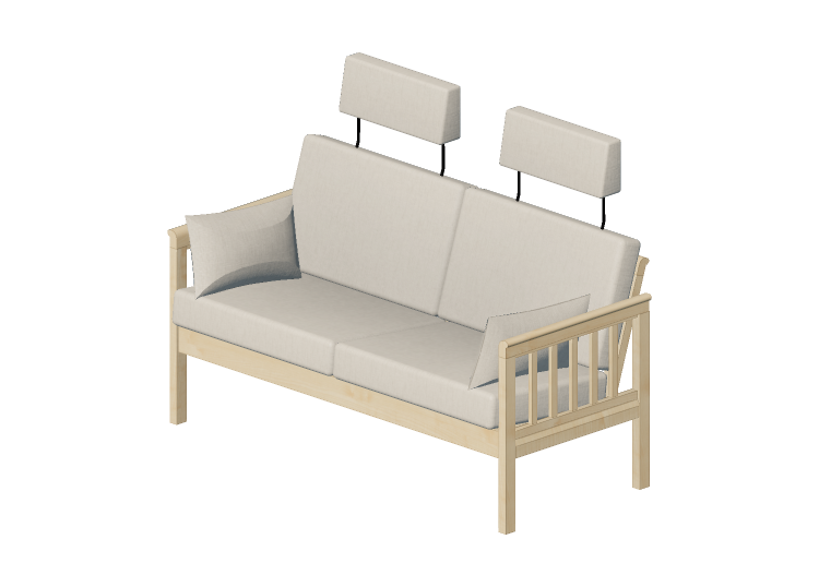 Poltronas y Sofás 3D - Sofá de tela - Nordic Care - Rib... Poltronas y Sofás 3D - Sofá de tela - Nordic Care - Rib...