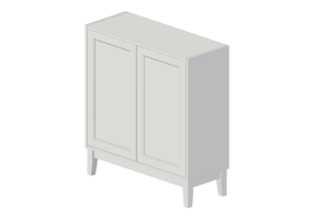 Muebles 3D - Mueble de madera lacada - Nordic Care - Ellinor 910