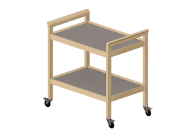 3D Accessories - Wooden trolley - Nordic Care - Ruter 275