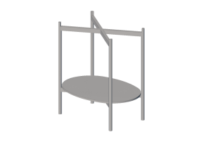 Accesorios 3D - Carrito de madera lacada - Nordic Care - Julia 164