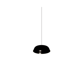 L&aacute;mpara colgante 3D - L&aacute;mpara suspendida - Norr 11 - Cloche Three Black