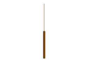 Lampe &agrave; suspension 3D - Lampe &agrave; suspension - Norr 11 - Pipe One Brass