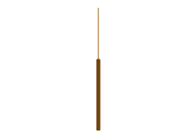 3D Schwebende Lampe - H&auml;ngelampe - Norr 11 - Pipe Three Brass