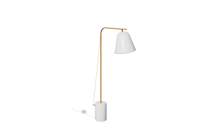 L&acirc;mpada de assoalho 3D - Lumin&aacute;ria de ch&atilde;o - Norr 11 - Line Two White