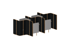 Scrivanie 3D - Cabina con scrivania per ufficio - Orangebox &ndash; Coppice &ndash; Focus 04