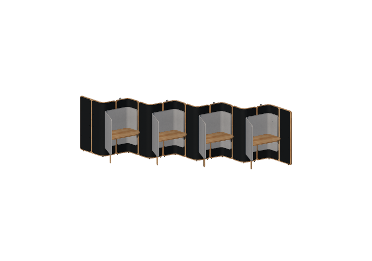 Bureaux 3D - Cabine avec bureau pour bureau - Orangebox –... Bureaux 3D - Cabine avec bureau pour bureau - Orangebox –...