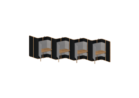 3D Desks - Office booth with desk - Orangebox &ndash; Coppice &ndash; Library 08