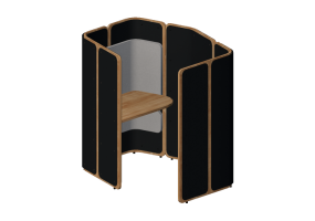 3D Desks - Booth with desk - Orangebox &ndash; Coppice - Work 02