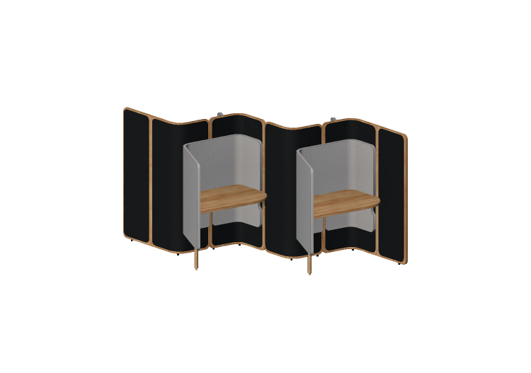 Bureaux 3D - Cabine avec bureau pour bureau - Orangebox –... Bureaux 3D - Cabine avec bureau pour bureau - Orangebox –...