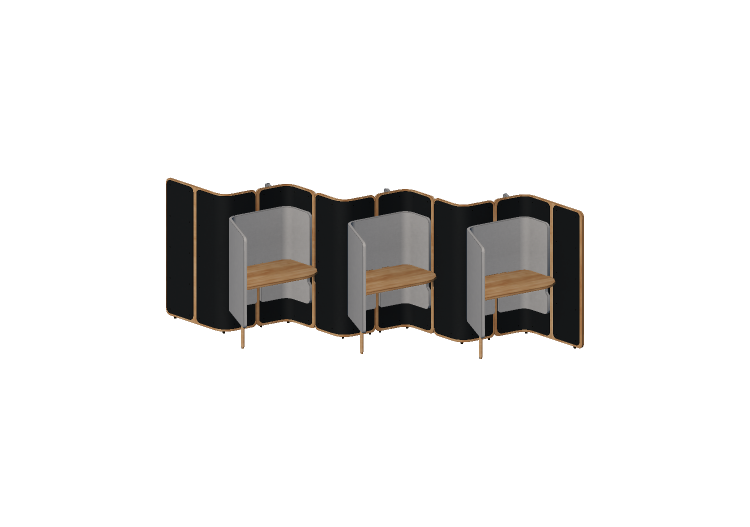3D Desks - Office booth with desk - Orangebox – Coppice –... 3D Desks - Office booth with desk - Orangebox – Coppice –...