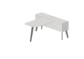 3D Schreibtische - B&uuml;roschreibtisch - Orangebox &ndash; Air&sup3; 54