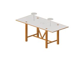 Tables 3D - Table rectangulaire - Orangebox &ndash; Bae-21