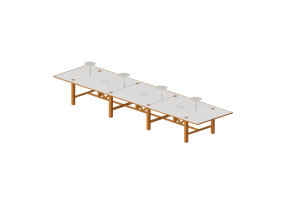 Tavoli 3D - Tavolo rettangolare - Orangebox &ndash; Bae-03