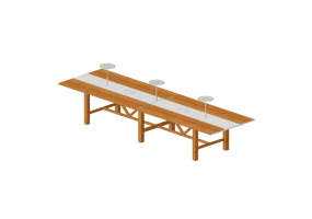 Mesas 3D - Mesa rectangular - Orangebox &ndash; Bae-26