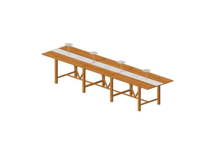 Tables 3D - Table rectangulaire - Orangebox – Bae-15 -... Tables 3D - Table rectangulaire - Orangebox – Bae-15 -...